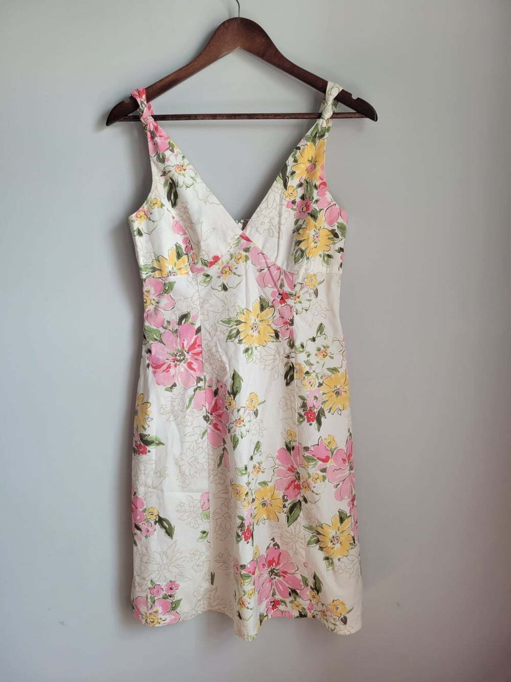Y2K Eddie Bauer Babydoll Dress 4P Cottagecore Floral Artsy Garden Party